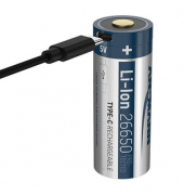 Akku mit Ladegerät 26650 26650 5100 mAh