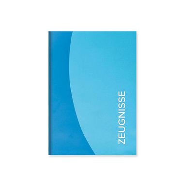 Zeugnismappe Duo 89249, blau, A4, mit 12 Hüllen