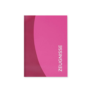 Zeugnismappe Duo 89250, pink, A4, mit 12 Hüllen