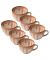 6 HEART & SOUL Kaffeetassen Perfect Match Oyster braun 0,21 l