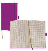 Notizbuch Q22 25-477, Tucson, violett, A6, kariert, 80g, 96 Blatt / 192 Seiten
