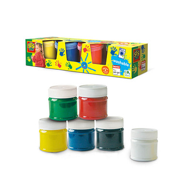SES Creative Fingerfarben farbsortiert 4x 150,0 ml