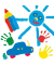 SES Creative Fingerfarben farbsortiert 4x 150,0 ml