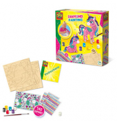SES Creative Bastelset Diamond Painting 3D Einhörner mehrfarbig