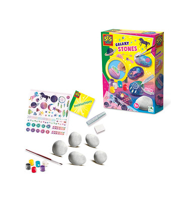 SES Creative Bastelset Steine designen Galaxy mehrfarbig