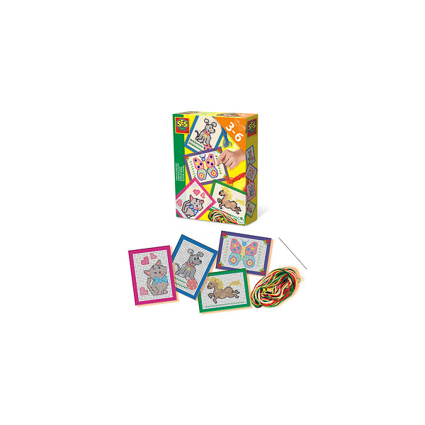 8710341148386 - Stickbild Ich lerne Sticken mehrfarbig Stickbild 8710341148386 SES Creative