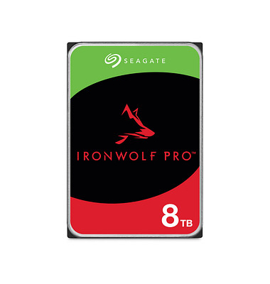interne Festplatte IronWolf Pro ST8000NT001, silber, 3,5 Zoll (8,89cm), 8 TB, HDD