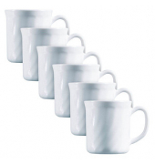 6 ARCOROC Kaffeebecher Trianon White weiß 290,0 ml
