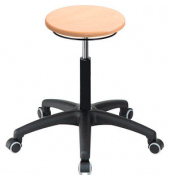 Hocker 09053 Assistant Basic, buche, mit Rollen, höhenverstellbar, bis 120kg