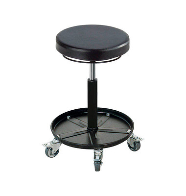 Hocker 09062 Assistant Pro, schwarz, mit Rollen, höhenverstellbar, bis 120kg