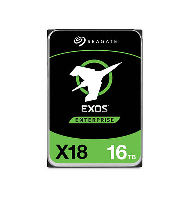 interne Festplatte EXOS Enterprise X18 ST16000NM001J, silber, 3,5 Zoll (8,89cm), 16 TB, HDD