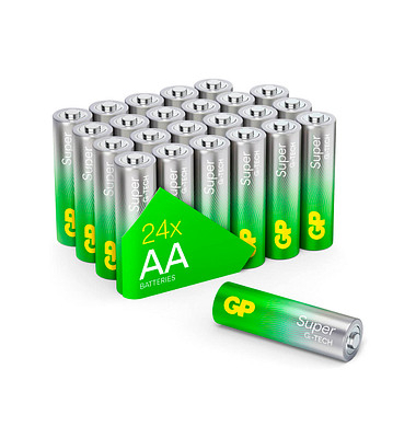 Batterien SUPER, AA / Mignon / LR06, 1,5 Volt