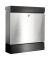 BURG WÄCHTER Briefkasten SEATTLE 6848 B+S 42020 schwarz, silber mit Zeitungsfach