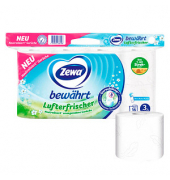 Toilettenpapier bewährt Lufterfrischer, mit Geruchstop®-Technologie, 380002, 3-lagig, weiß, 150 Blatt/Rolle,