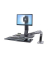 ergotron Monitor-Maus-Tastatur-Halterung Work-Fit A, LCD LD mit Arbeitsfläche+ 24-317-026 schwarz, silber für 1 Monitor, 1 Tasta