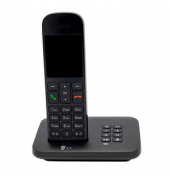 Sinus A12 Schnurloses Telefon mit Anrufbeantworter schwarz