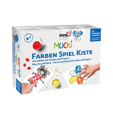 KREUL MUCKI FarbenSpielKiste Wir zählen mit Farben und Fingern Lernspiel