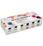 6 KREUL Magic Marble Marmorierfarben farbsortiert 6 x 20,0 ml