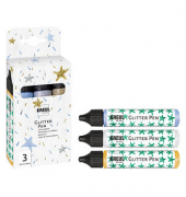 3 KREUL Glitter Pen Bastelfarben-Set farbsortiert