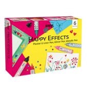 6 KREUL Happy Effects Pluster-Pen farbsortiert