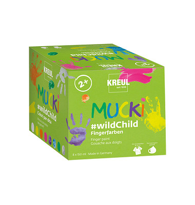 8 KREUL MUCKI #wildChild Fingerfarben farbsortiert