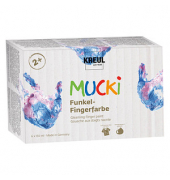 6 KREUL MUCKI Funkel Fingerfarben farbsortiert