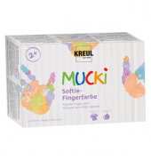 6 KREUL MUCKI Softie Fingerfarben farbsortiert
