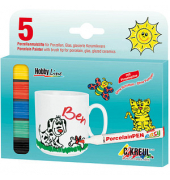 5 KREUL Hobby Line Porzellanstifte farbsortiert 1,0 - 3,0 mm