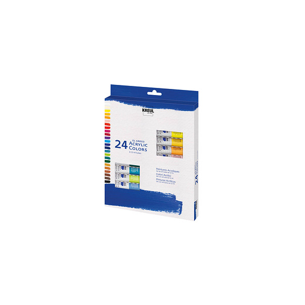 4000798282530 - El Greco Acrylic Set 24 x 12 ml Tuben Künstlerfarben - Kreul 4000798282530 - El Greco Acrylic Set 24 x 12 ml Tuben Künstlerfarben - Kreul