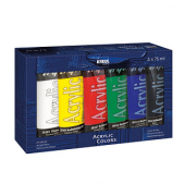 6 KREUL el Greco Acrylfarben farbsortiert 6 x 75,0 ml