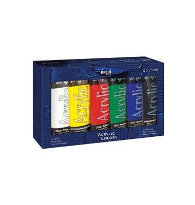 6 KREUL el Greco Acrylfarben farbsortiert 6 x 75,0 ml 6 KREUL el Greco Acrylfarben farbsortiert 6 x 75,0 ml