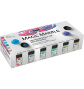 6 KREUL Magic Marble Marmorierfarben farbsortiert 6 x 20,0 ml