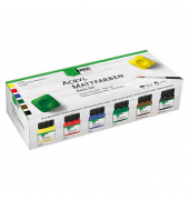 5 KREUL Mattfarben Basis Acrylfarben farbsortiert