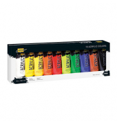 10 KREUL SOLO GOYA Acrylfarben farbsortiert 10 x 100,0 ml