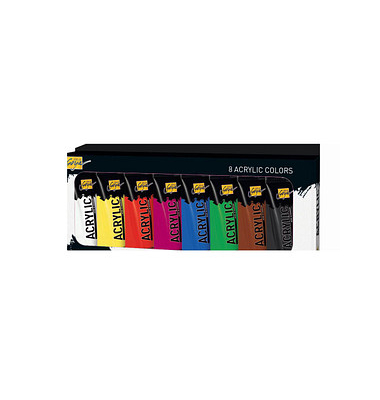 8 KREUL SOLO GOYA Acrylfarben farbsortiert 8 x 20,0 ml 8 KREUL SOLO GOYA Acrylfarben farbsortiert 8 x 20,0 ml