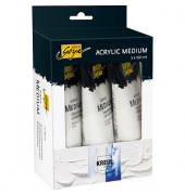 3 KREUL SOLO Goya Gel- und Strukturpasten-Set weiß