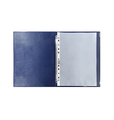 Zeugnisringbuch 20105, blau/dunkelblau, A4, mit 10 Hüllen