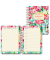 Notizbuch LU WEEK 02, Wochenplaner Blumen, bunt, A5, blanko, 120g, 52 Blatt / 104 Seiten