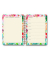 Notizbuch LU WEEK 02, Wochenplaner Blumen, bunt, A5, blanko, 120g, 52 Blatt / 104 Seiten