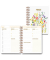 Notizbuch LU MYJOURNEY 04, MyJourney Tageszielbuch Wildblumen, weiß, A5, blanko, 120g, 50 Blatt / 100 Seiten