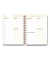 Notizbuch LU MYJOURNEY 04, MyJourney Tageszielbuch Wildblumen, weiß, A5, blanko, 120g, 50 Blatt / 100 Seiten