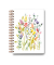 Notizbuch LU NOTICE A5 01, Classic Wildblumen, weiß, A5, liniert, 120g, 50 Blatt / 100 Seiten