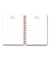 Notizbuch LU NOTICE A5 01, Classic Wildblumen, weiß, A5, liniert, 120g, 50 Blatt / 100 Seiten