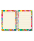 Notizbuch LU WEEK 03, Wochenplaner Glassteine, bunt, A5, blanko, 120g, 52 Blatt / 104 Seiten