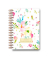 Notizbuch LU POCKET 08, Pocket Blümchen, weiß, A5, blanko, 120g, 50 Blatt / 100 Seiten