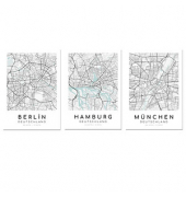 Poster-Set Stadtplan