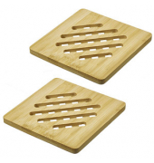 2 WESTMARK Untersetzer Tapas + Friends hellbraun 17,0 x 17,0 cm