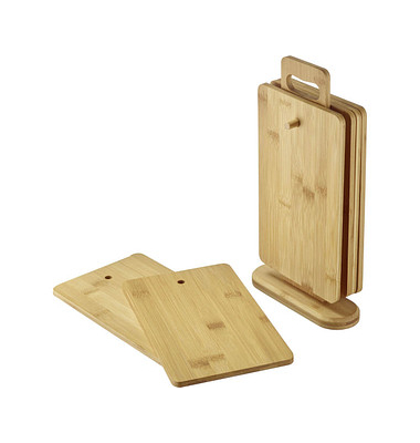 6 WESTMARK Frühstücksbretter braun 32,0 x 17,9 cm