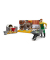 bruder bworld 62611 Kuh- und Kälberstall mit Landwirt Spielfiguren-Set
