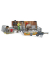 bruder bworld 62611 Kuh- und Kälberstall mit Landwirt Spielfiguren-Set